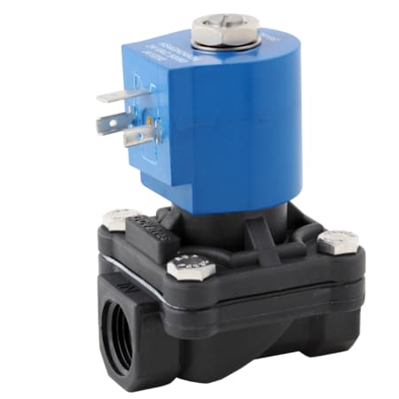Gc Valves Solenoid Valve, 2-Way, 3/4 in Pipe Size, 120V/60V, 110V/50V, Diaphragm, Pilot Operated, Nylon, NBR S211YF02NPEG5